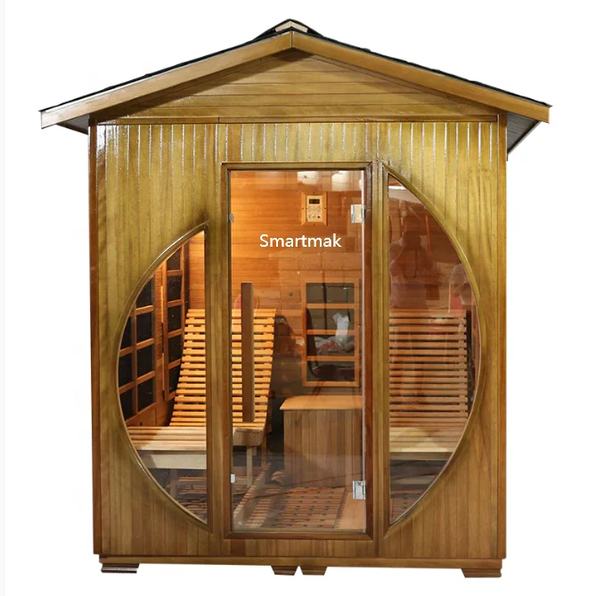 Красный Кедр Дерево Открытый Инфракрасная Сауна