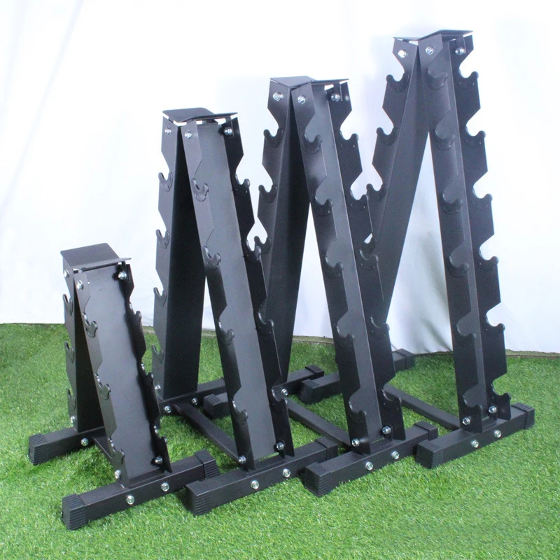 MKAS Weight Training Home Gym 3 4 5 6 10 Tier Weight Rack for Dumbbells Equipment Hex A-Frame Dumbbell Rack