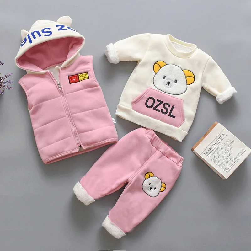 2022 Baby Clothing Sets Autumn Winter Toddler Baby Girls Clothing 3 Pcs/set Boys Clothes
