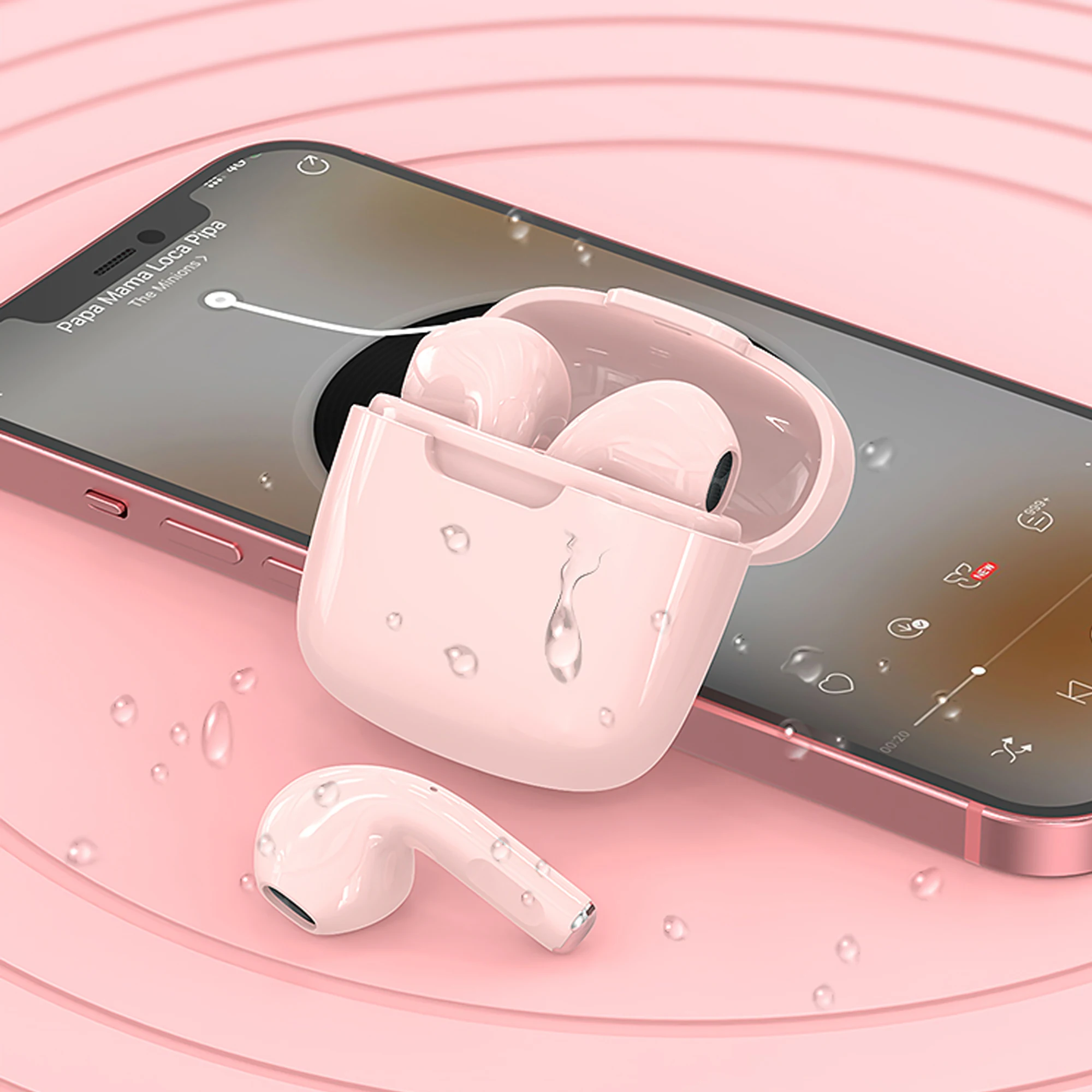 In-Ear TWS Ear Pro Waterproof Bluetooths JL Chipset LED Digital Air Stereo Pro 4 Earbuds Best Stereo Sound Type C Accessories