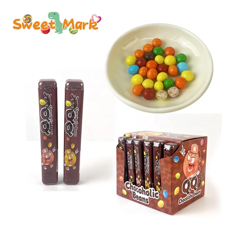 Delicious chocolate Colorful puffed chocolate halal chocolate