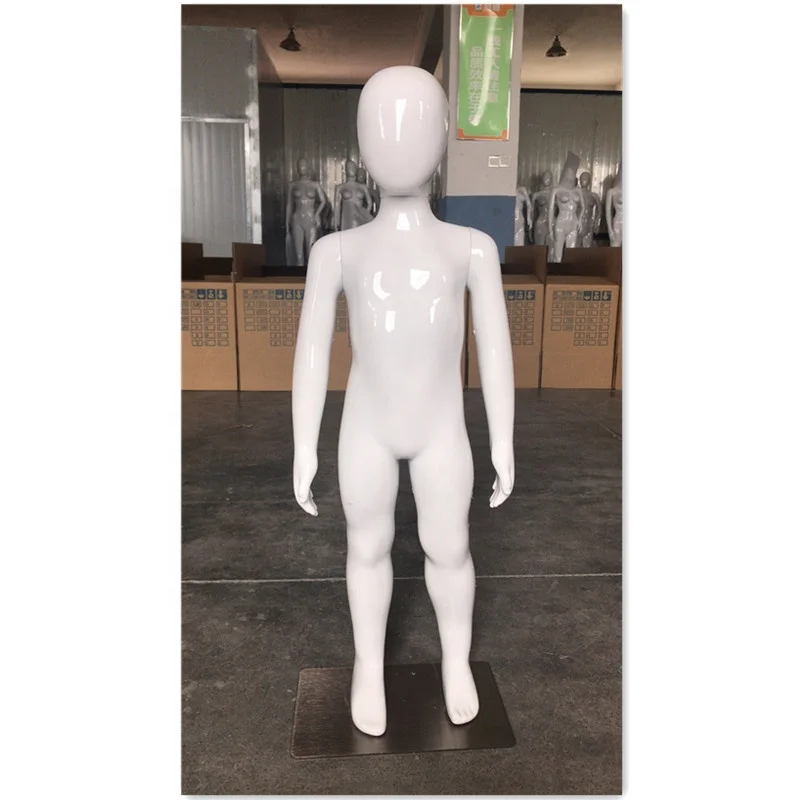 Оптовая продажа От 4 до 6 лет детей всего тела глянцевый белый постоянного ребенка манекены