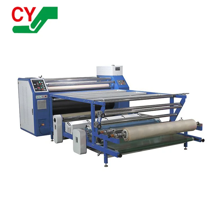 Roll to roll sublimation heat transfer printing machine industry mass production Oil roller heat press