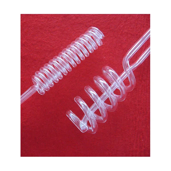 Customized Heat Resistant Polished helix clear coil tube Quartz Glass pipe quartz spiral tube