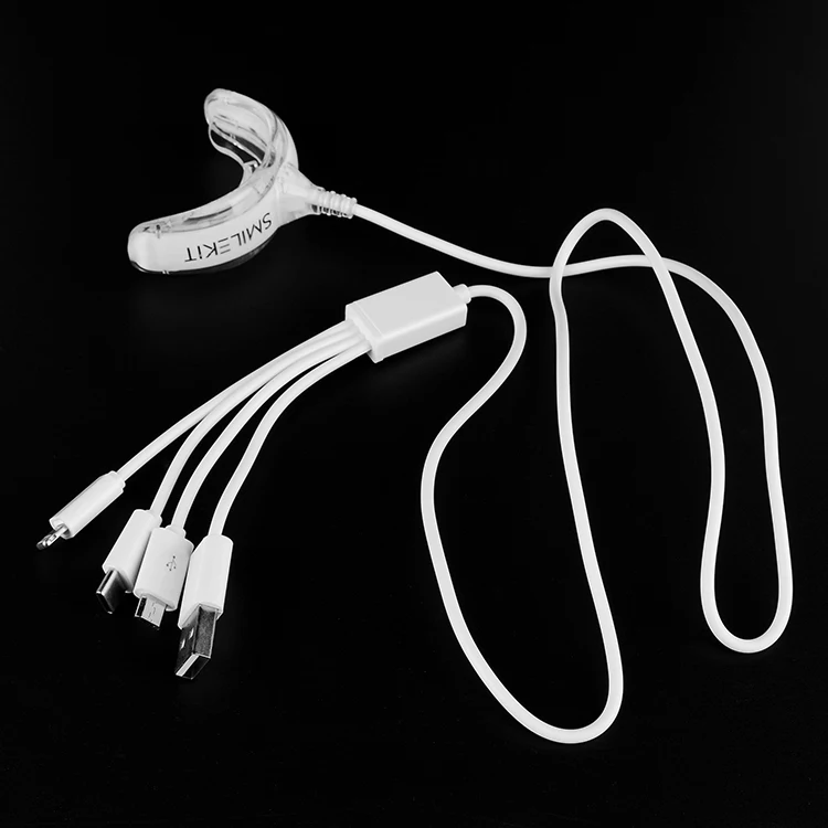 smilekit Teeth Whitening Light iPhone Smartphone & USB 16 LED Phone teeth whitener mini light