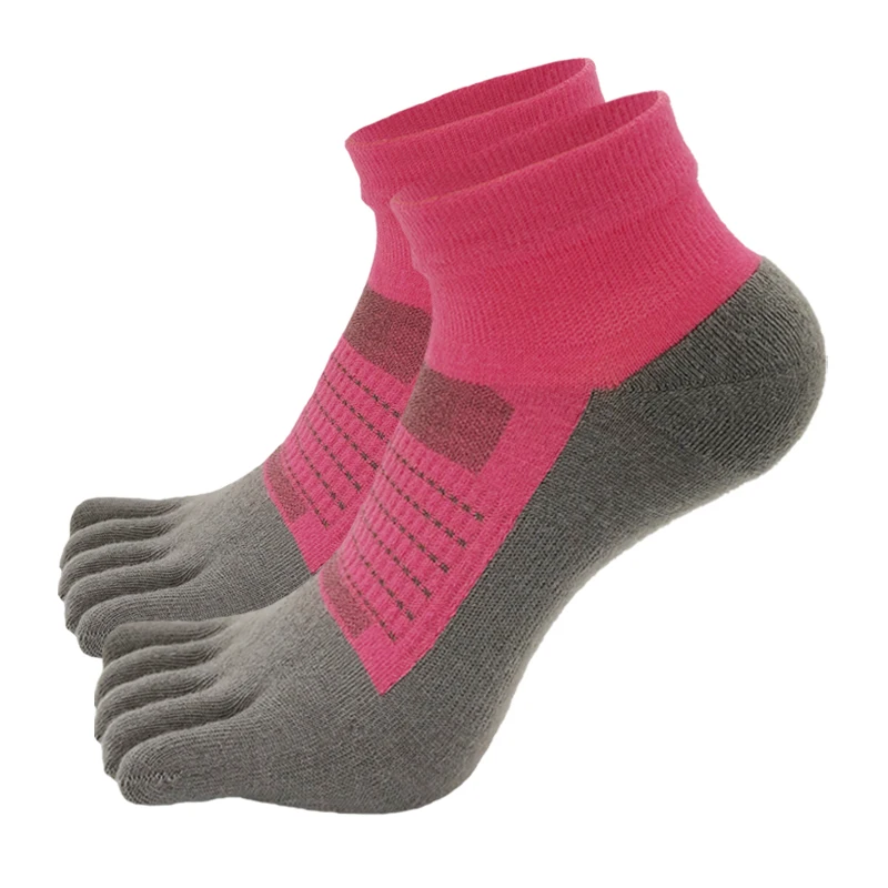 wholesale yoga sport men athletic socks unique 5 toe style breathable cotton five finger toe socks