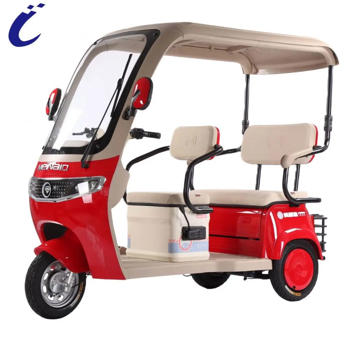 High Quality Electric Tricycles 48V/600W  passenger motorized tricycles scooter with double row seats