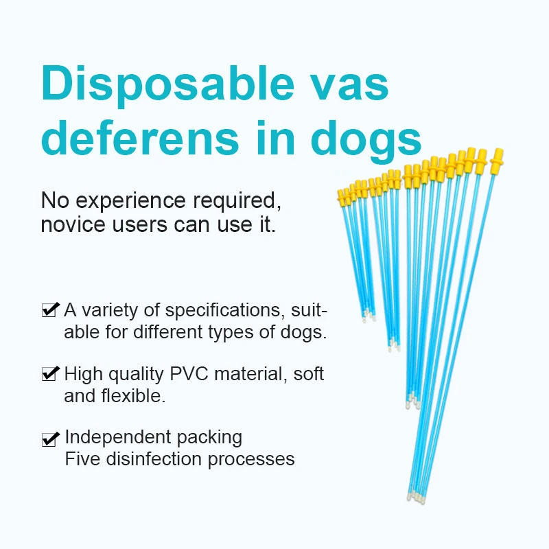 30cm blue disposable artificial insemination tube for dog syringe veterinary instruments needle disposable syringe