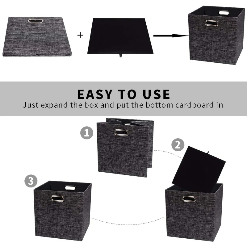 Foldable Storage Bins Organizer Box Household items Home Bedroom Nursery