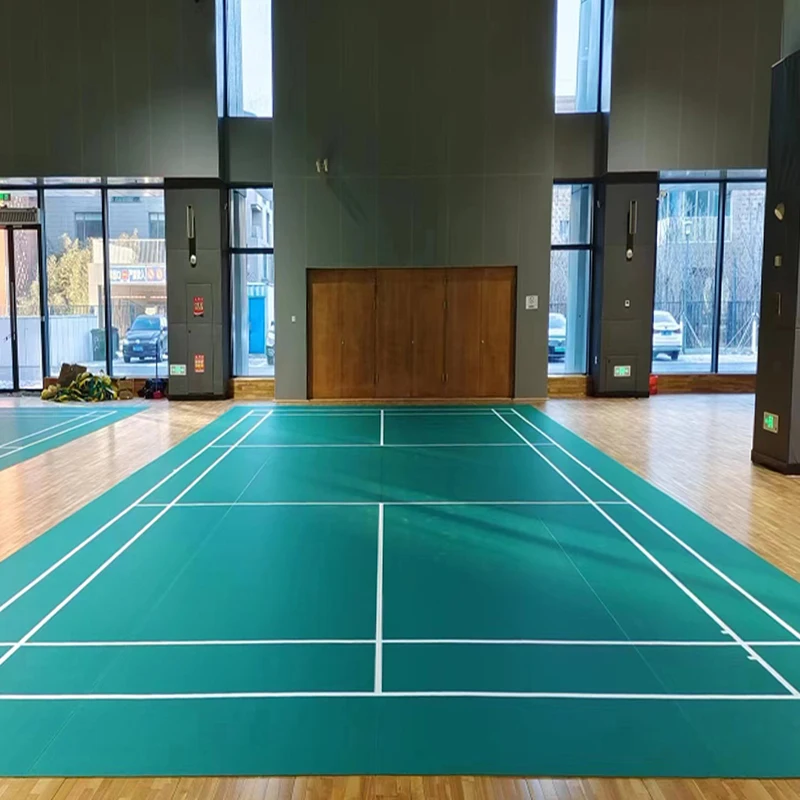 BWF Сертифицированный ПВХ Крытый бадминтон настил