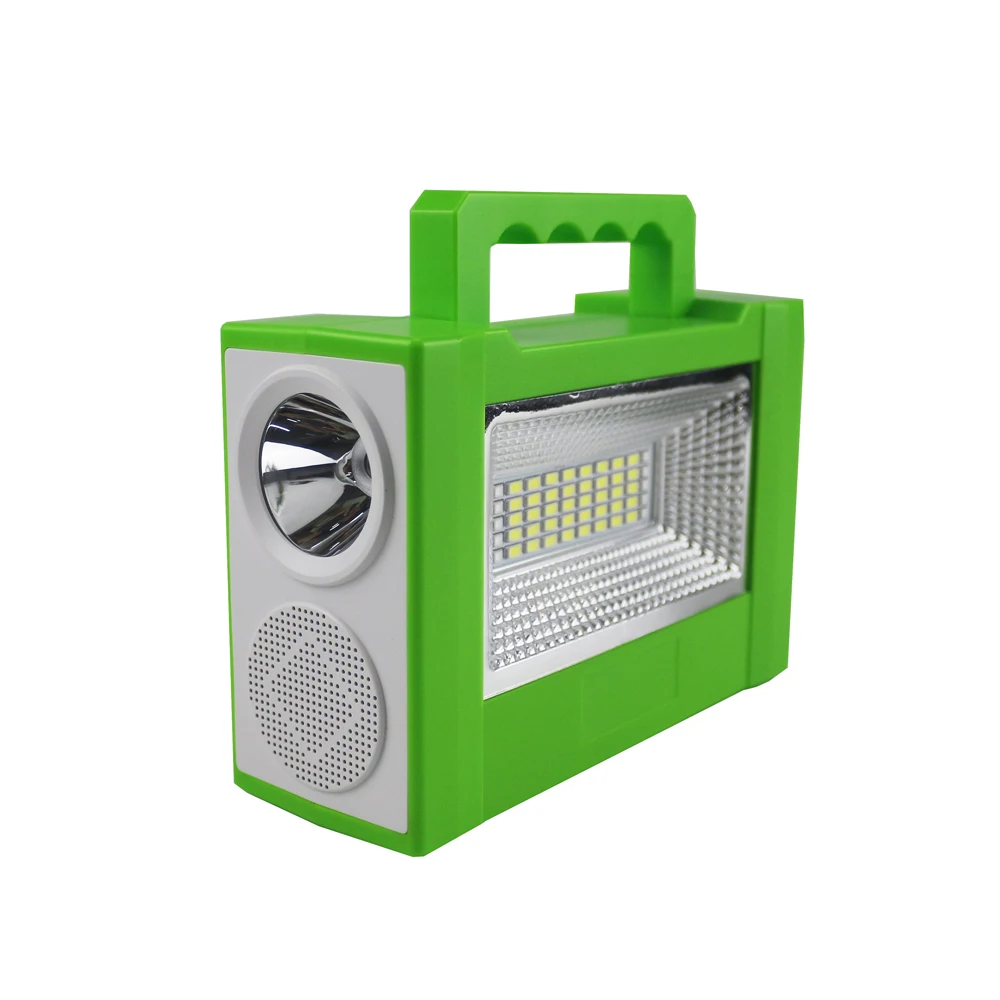 Solar Portable Power Station 3200mah with stereo USD/Bluetooth music play rescue flash Alarm  for emergency/home lighting