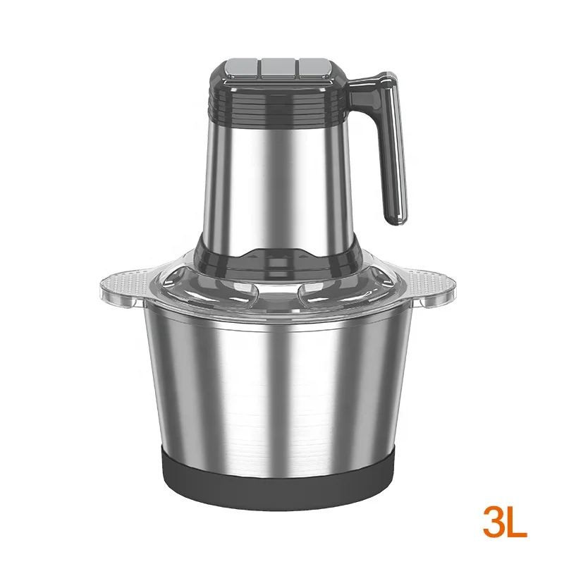 Kitchen appliance stainless steel metal home commercial vegetable chopper mincer manual electric meat grinder mixer fufu machine