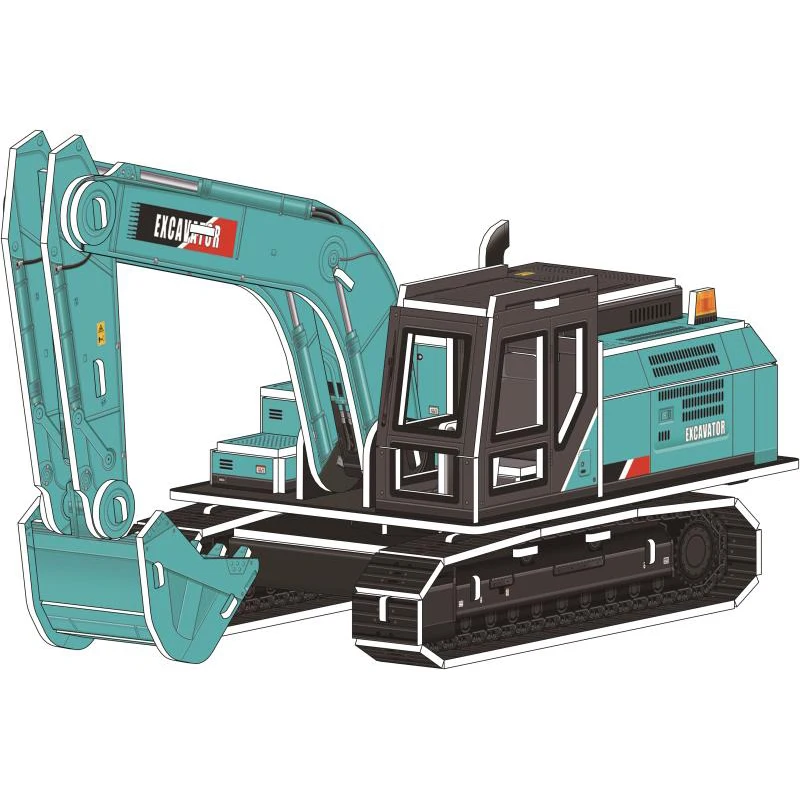 Aishangpin EPS Board 3D Puzzle Paper Truck Educational Toys For Kids