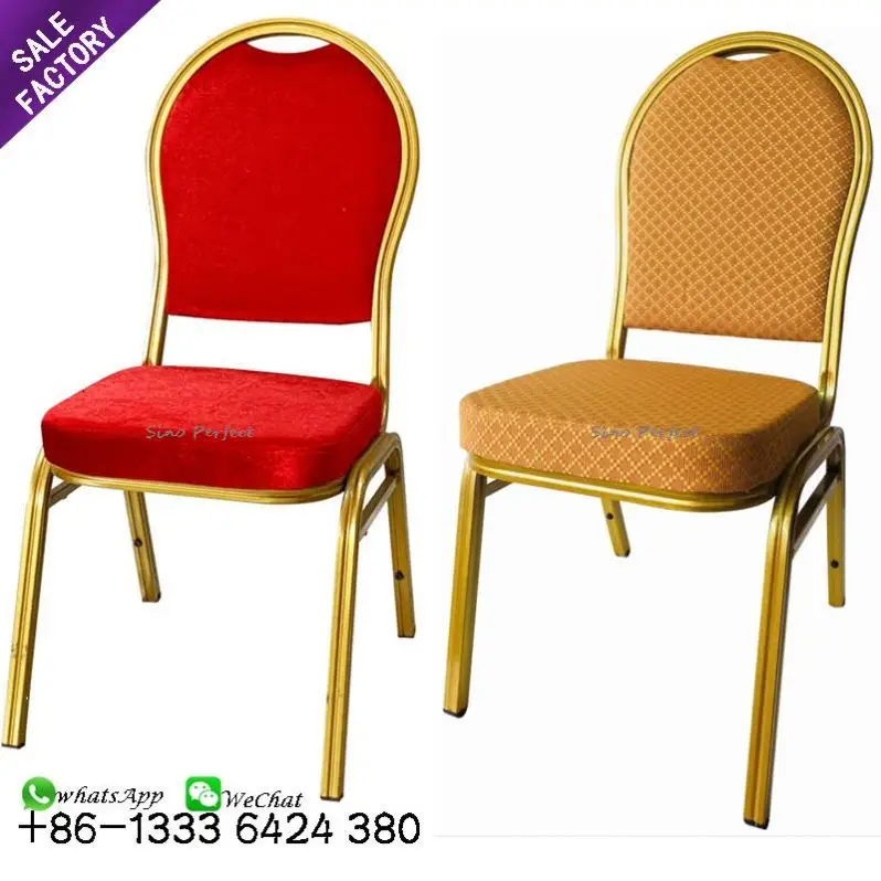 China cheap price steel event furniture stackable hotel wedding banquet hall chairs for sale