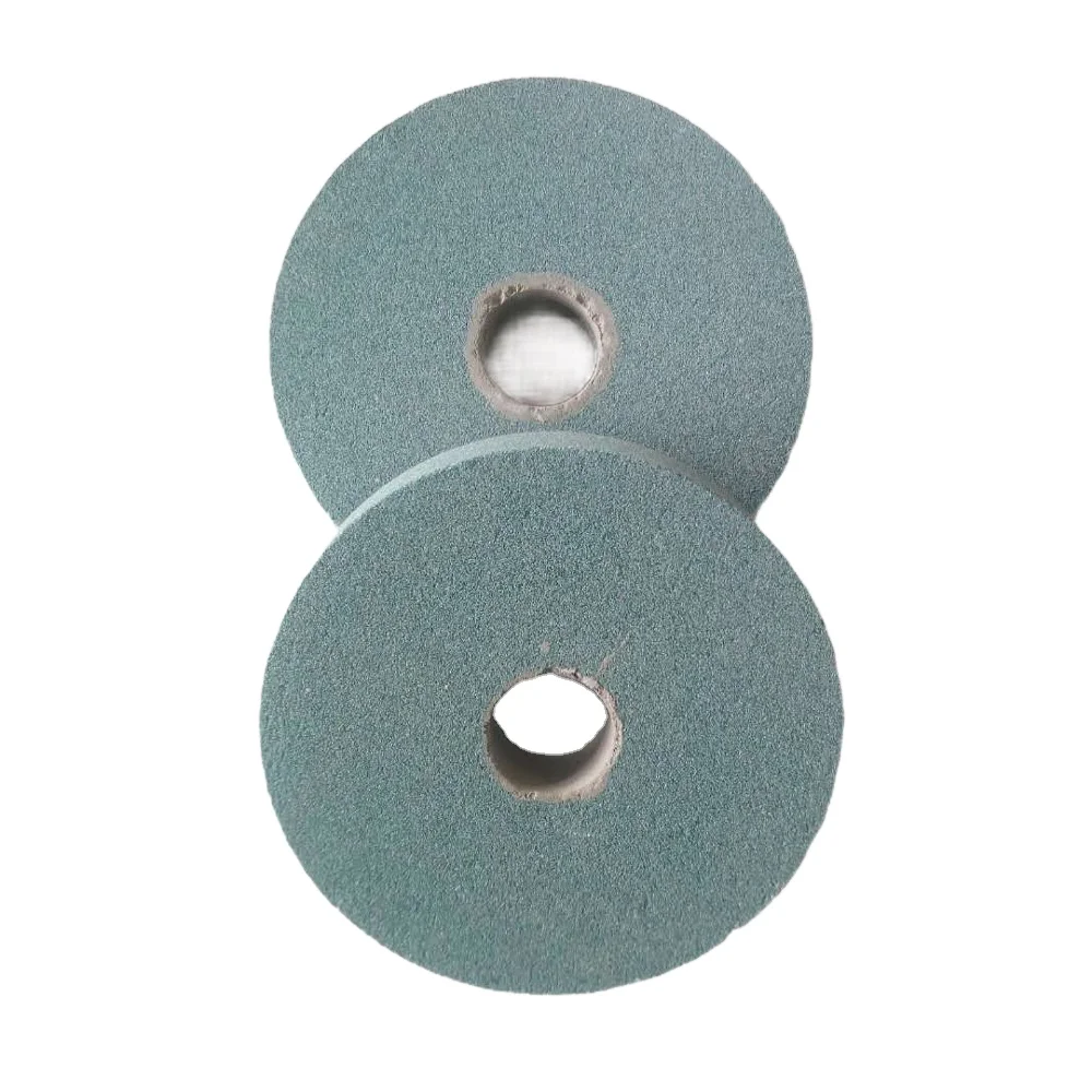 abrasive tool 6 inch green carbide vitrified grinding stone wheel for inox polishing