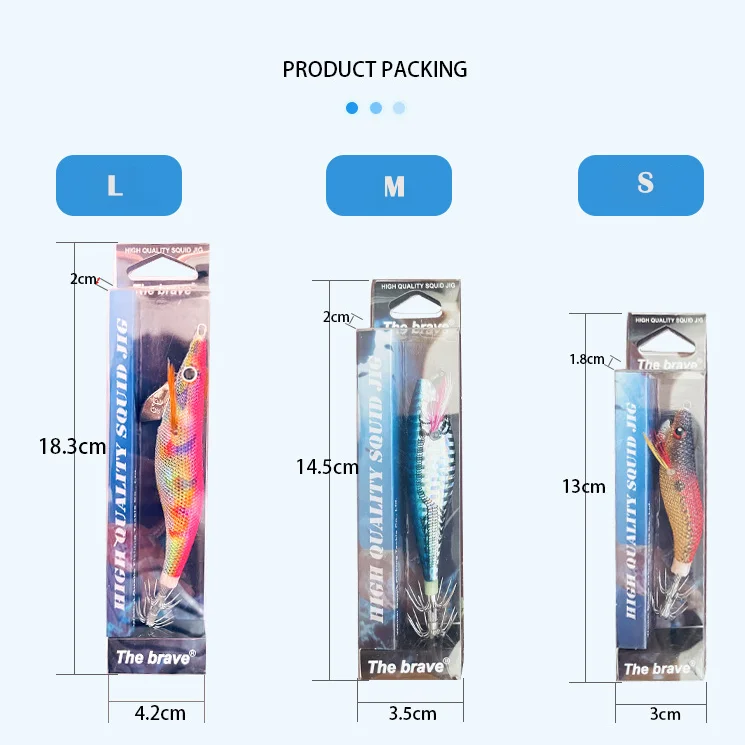 New yamashita squid jig Egi octopus wood Shrimp Luminous Bait octopus lure