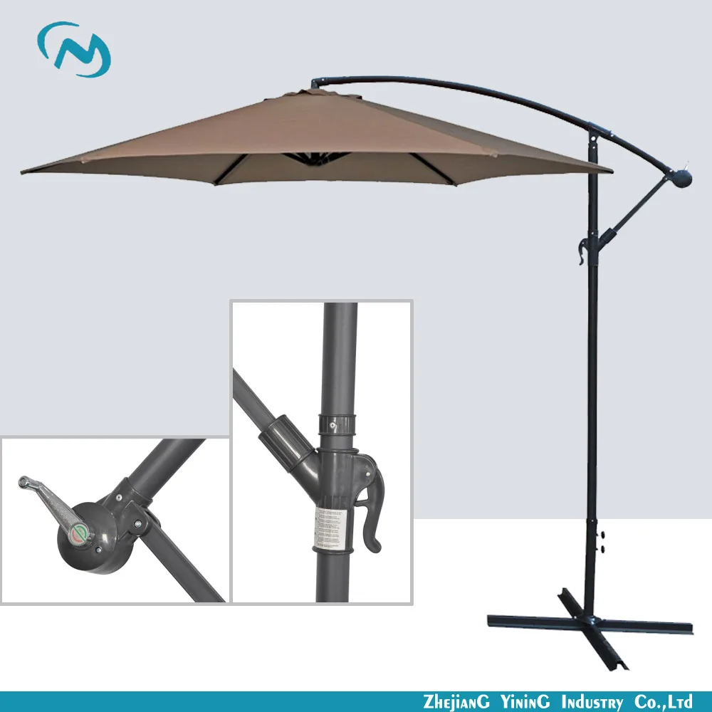 3 meters steel outdoor hanging cantilever umbrella decorative waterproof outdoor outdoor umbrella