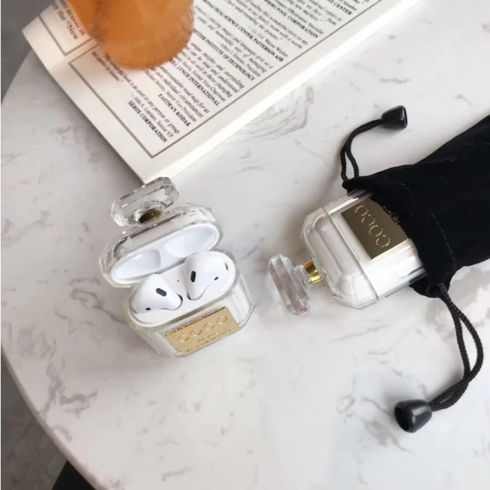 
Luxury Shockproof TPU Silicone Box Luxury Perfume Bottle Silicone Case For Airpods 