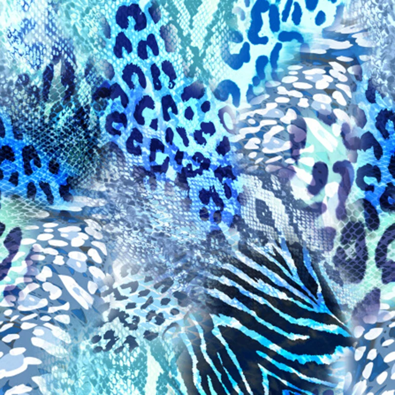 Brown Color Leopard Pattern Animal Cheetah Tiger Printed Cotton Quilting Fabric