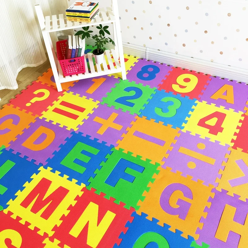 Fast shipping cheap price EVA puzzle foam floor MATS playmat baby alphabet MATS for kids