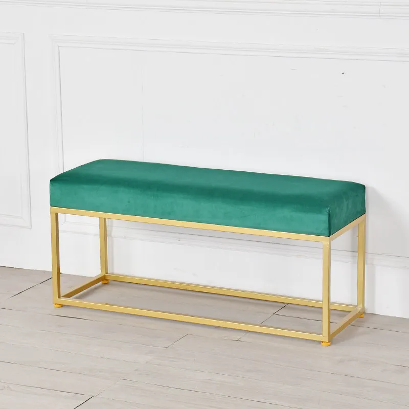 Wholesale Custom Nordic Household Soft And Comfortable Bench Clothing Store Shoe Changing Stool