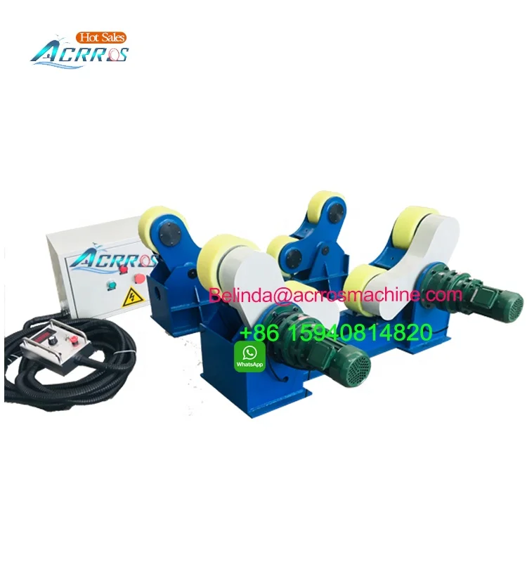 5tons 3000mm Diameter Welding Motorised Welding Turning Roller Self-Aligning Welding Rotator