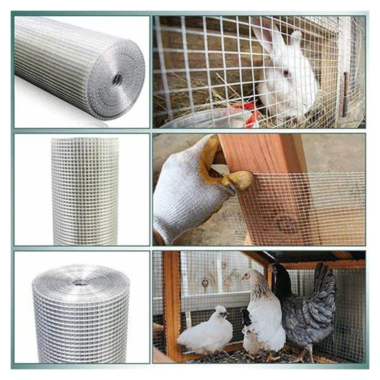 Hot Dipped Galvanized 1/2 inch Welded Wire Mesh 48 x 100 ft 19 Gauge Hardare Cloth