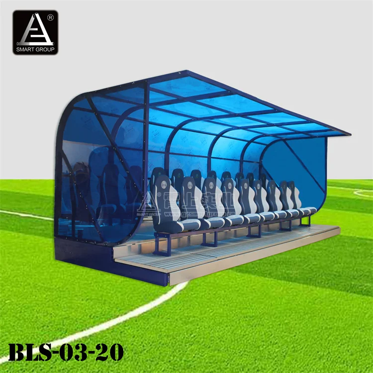 Portable Aluminum Soccer Bench Stadium Seat for Football Substitute Team Shelter Sports & Entertainment Product