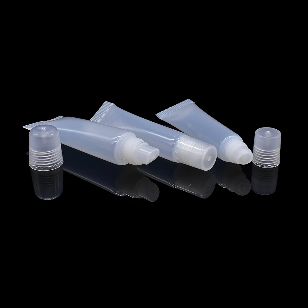 Free sample 8g 10g 15g frosted transparent plastic hose for face cream BB cream hand cream cosmetic filling plastic tube