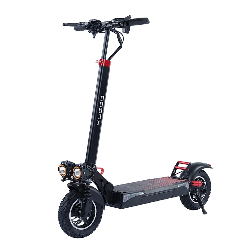 Electric Scooter 2022 Newest Design KUGOO M4 Pro+ 2 Wheels Max LED Unisex Motor Frame Power Battery Time Charging Brake