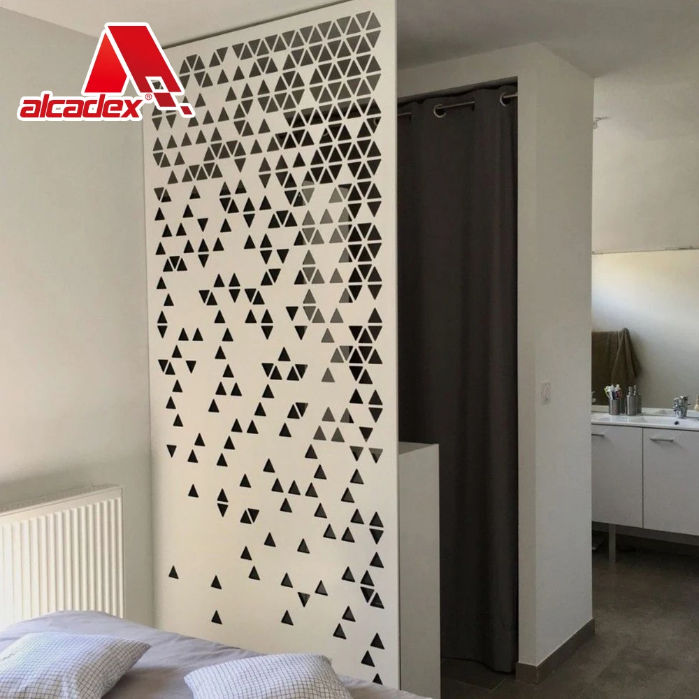 2mm 3mm Power coated interior aluminum screen panel metal aluminum fence panels for garden bedroom fencing