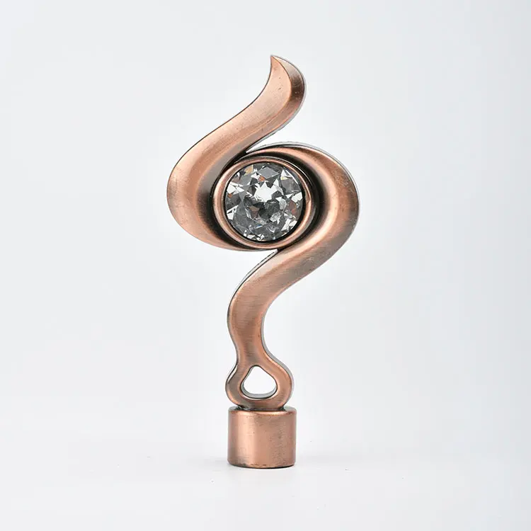 Cheap price new design 2m 3m 4m accept customized easily slide extendable packing curtain rod rod head window rod accessories