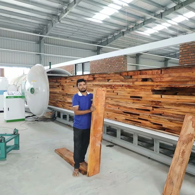 4.5m3 High Frequency Thermo Wood Drying Kiln Wood Impregnation and Dry Machine  HFVD45-SA