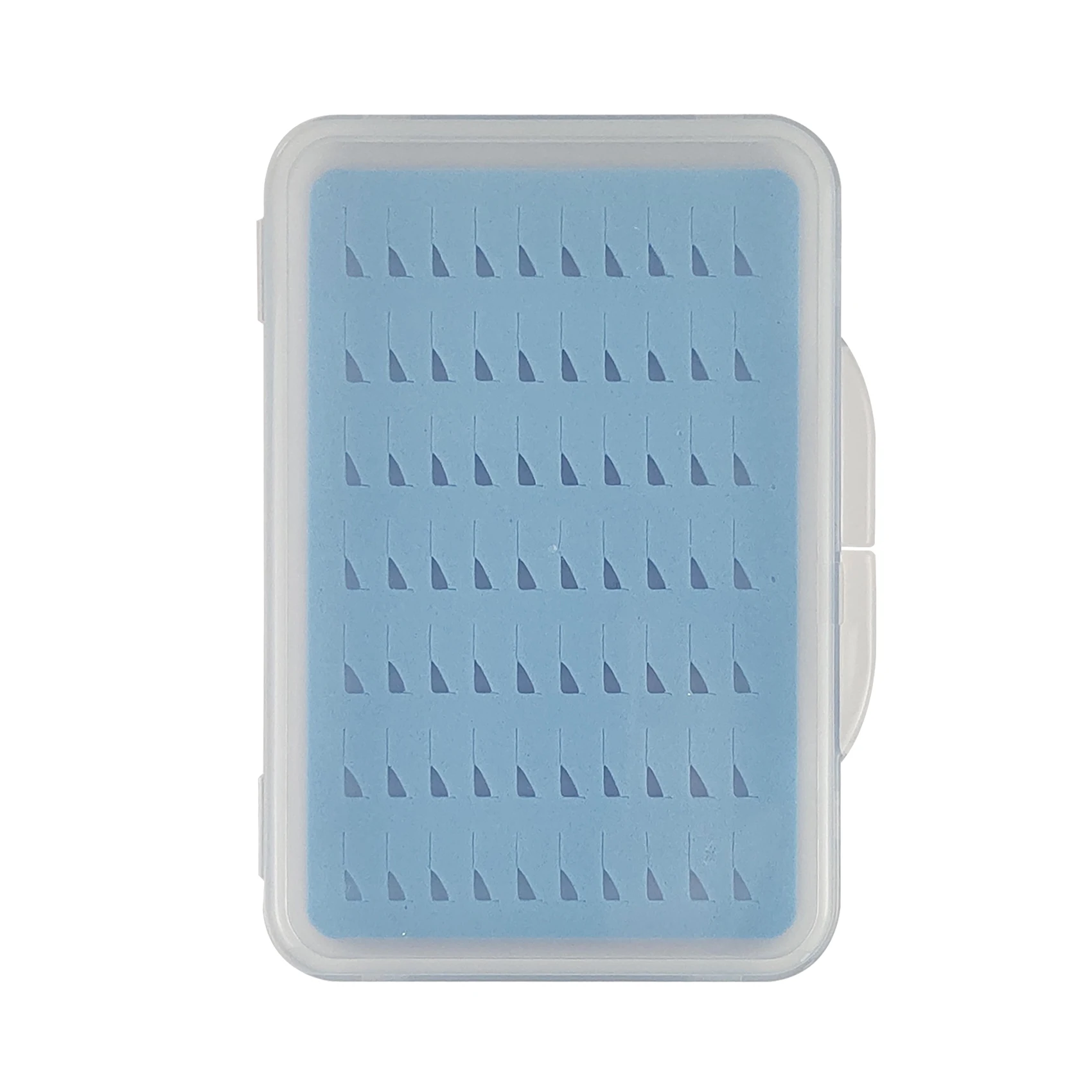 BTI-09A-H065 Mini Fly Hook Box With Blue Foam Insert Pocket Size Fly Fishing Box(B01)