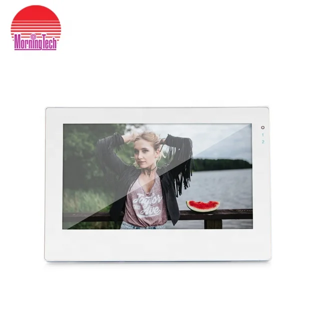 Morningtech FHD1080P touch screen video door phone with recording Max support32G can watch movies from indoor monitor