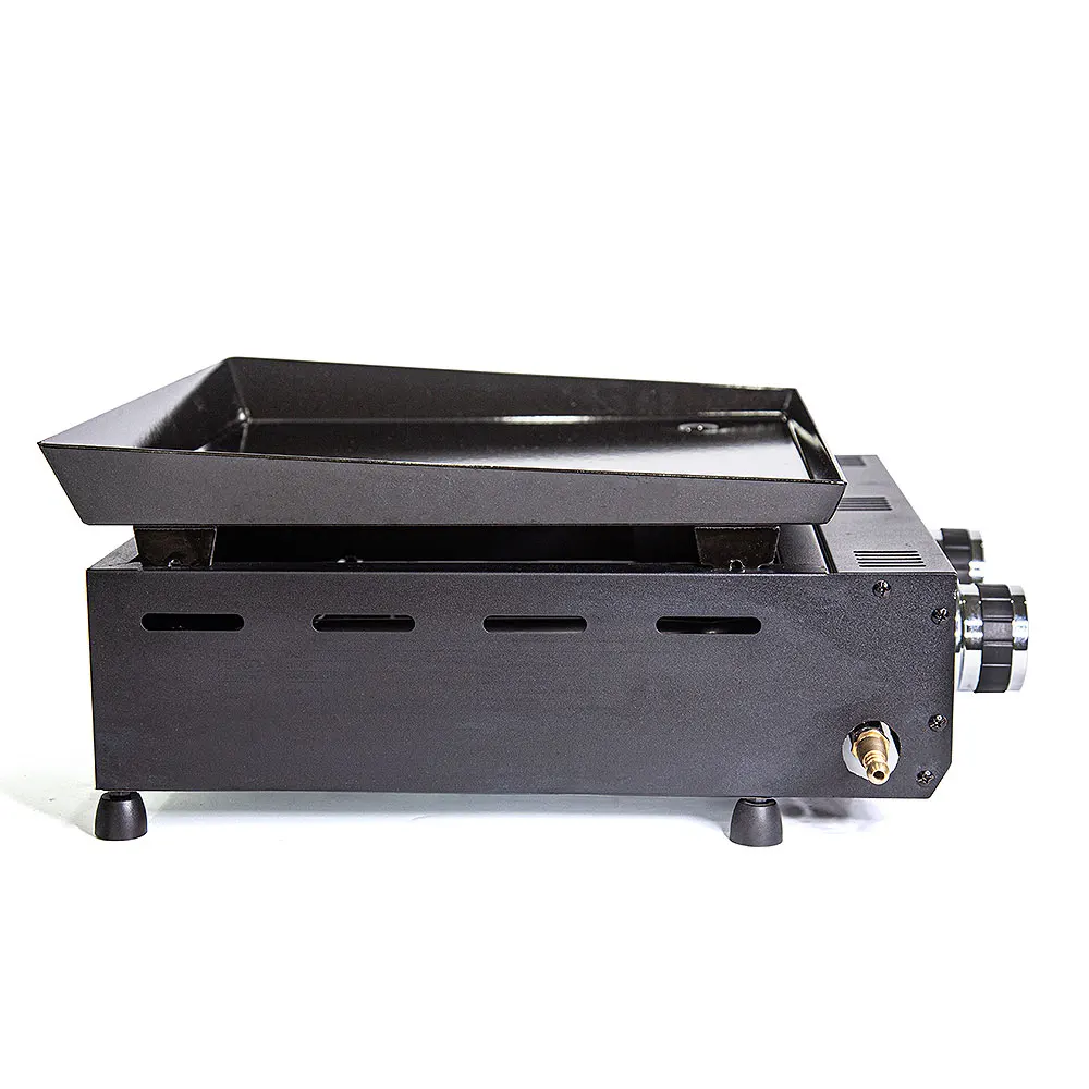 Garden 2 Burners Gas BBQ Grills LPG Plancha 5000W Beef Pork Chicken Cooking Home Hot Plate Non-stick Barbecue Tools Grills
