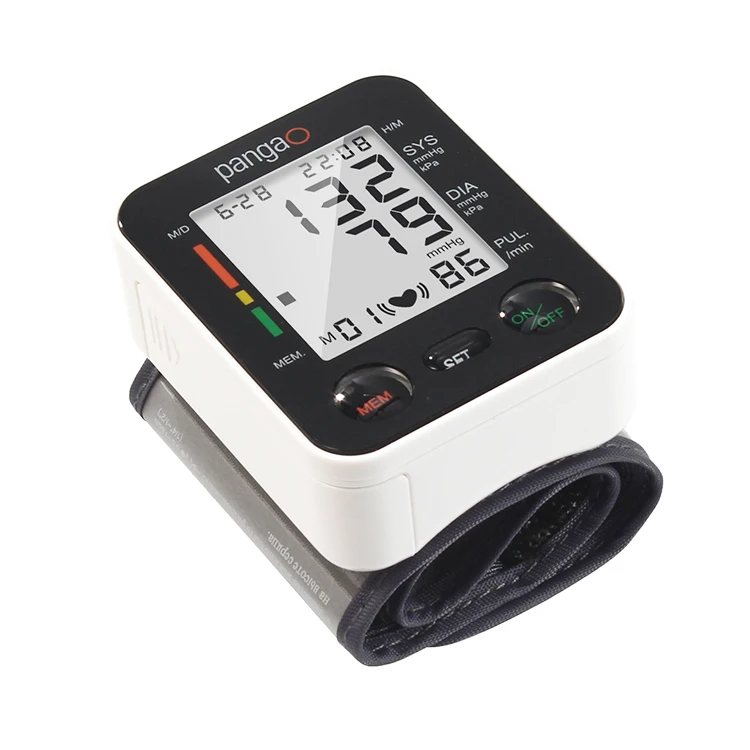 Automatic Electronic Tensiometer Sphygmomanometer Smart Bp Machine Lcd Display Digital Wrist Blood Pressure Monitor
