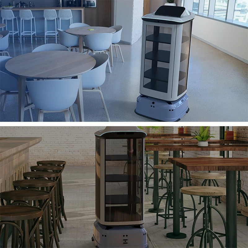 Restaurant Robot Food Preparation Robot Autonomous Navigation System Chassis Waiter Robot