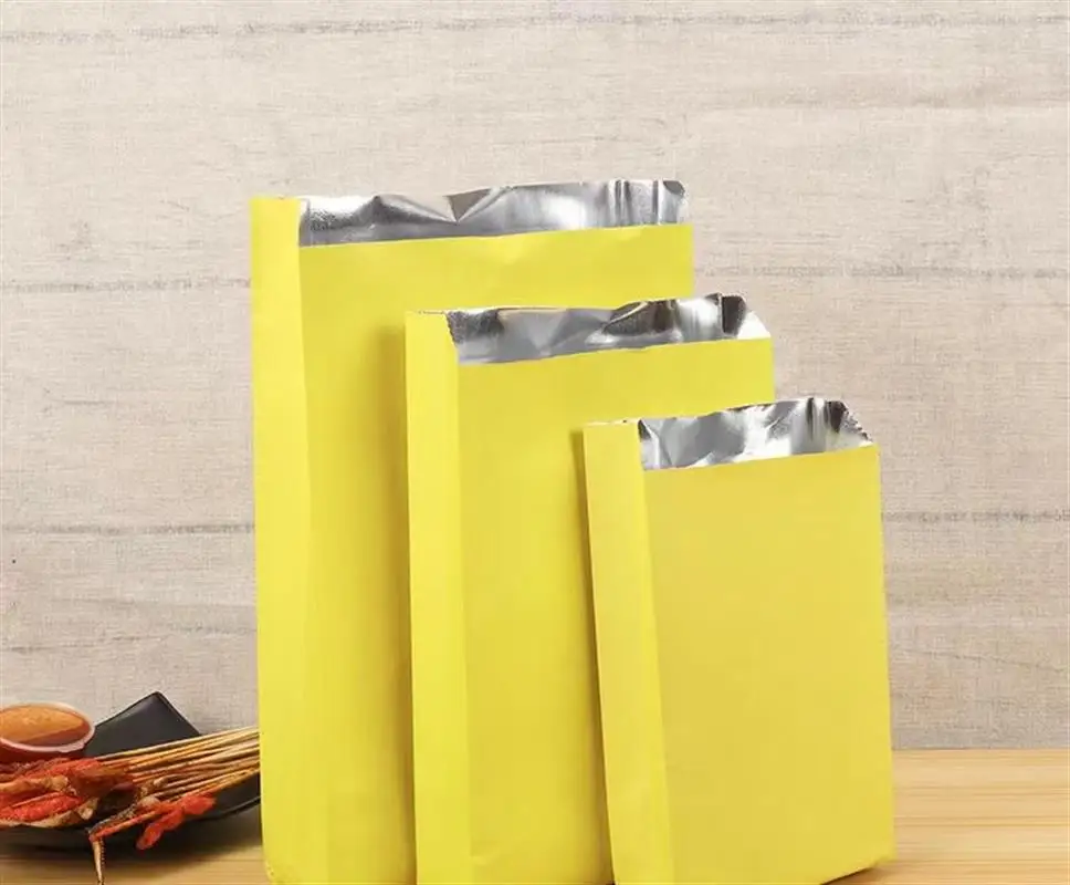 Гарантированная упаковка для барбекю жареная курица хот-дог фаст-фуд алюминиевая фольга крафт-бумажные