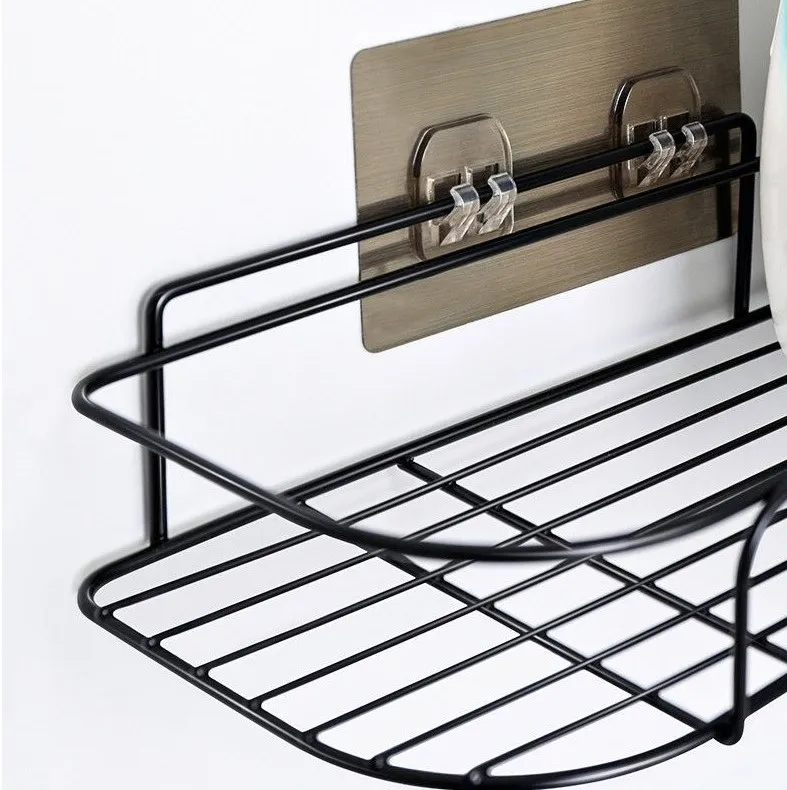 Hole-free triangle storage rack Corner storage rack bedroom wall hanging kitchen bathroom bathroom storage rack