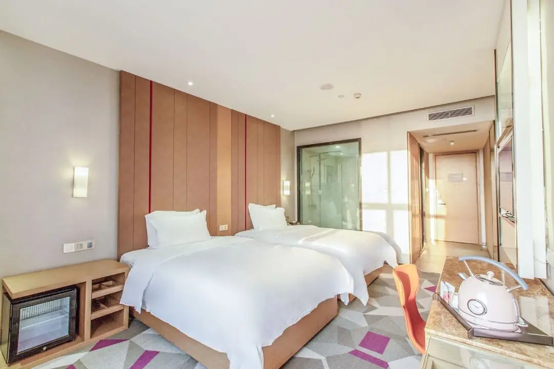 Ready Made 5 Star Chinese Deluxe Twin Room All Set Specification Bedroom Furniture For Ramada Hotel