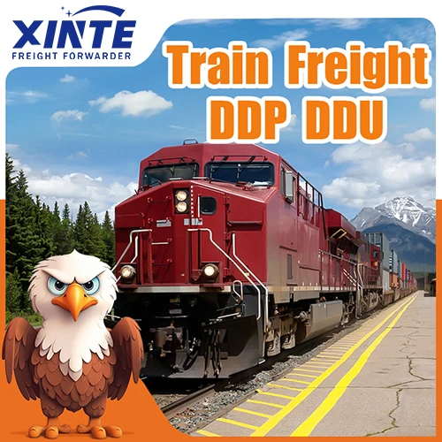 Shenzhen FBA AMZ freight forwarder to Spain France Europe DDP shipping agent by train quick and cheap shipping cargo