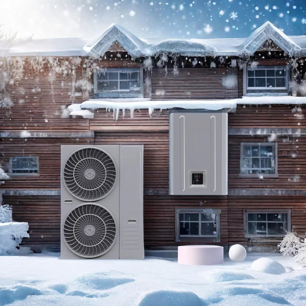 Warmepumpe Monoblock Stainless Steel Heating Pump Electric & Gas Powered R290 Refrirant Tankless for Hotel & RV Use