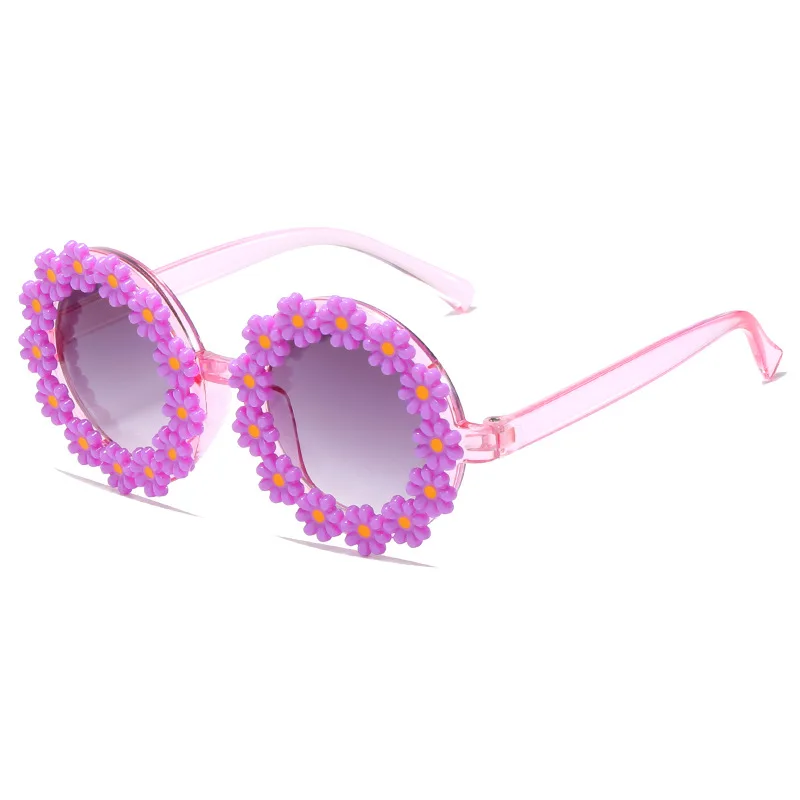 Wholesale UV400 Beautiful Daisy Party Girls Decorate Flower Sunglasses Kids Daisy Sunglasses