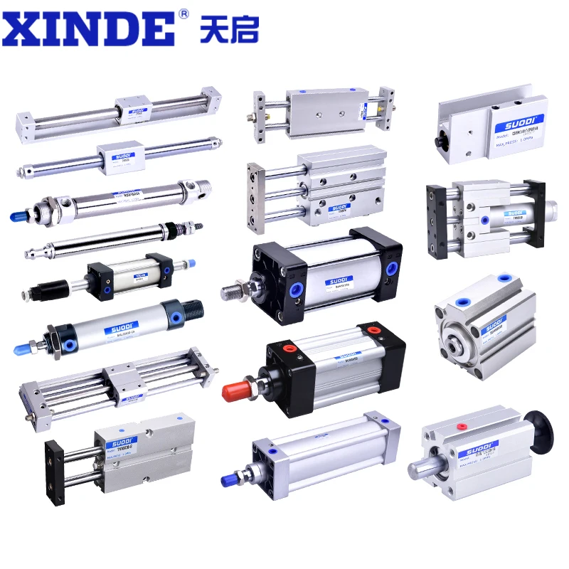 CLR Linear Rotary Pneumatic Clamping Cylinders New Piston Structure-CLR12/16/20/25/32/40/50 Models 10/20/50 L/R Options