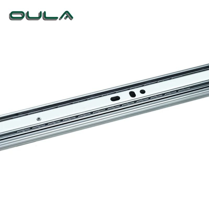 Modern 3-Fold Full Extension Ball Bearing Drawer Slide Factory High Quality Zinc Finish for Cabinets & Furniture for Kitchen Use