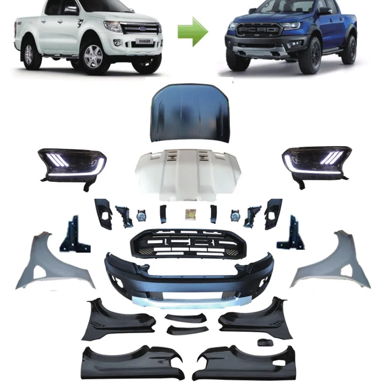 Klt-заводская цена, комплекты для тела, подходят для 2012-2014 Ranger T6, обновление до 2019 Ranger Raptor style