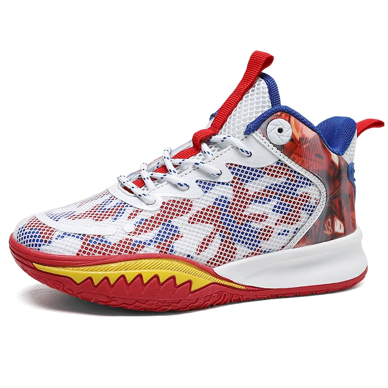 Sales Chaussure De Basketball For Baby Girls Mesh PU Upper MD Rubber Sole Toddlers Sneakers Kids Casual Kids Basketball Shoes