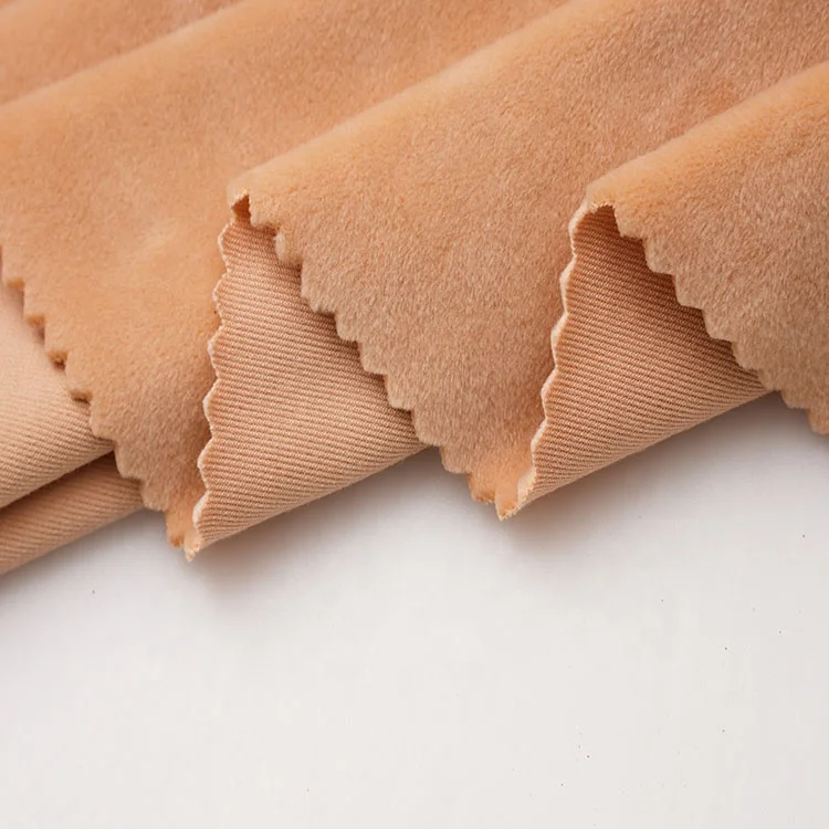 High Quality Knitted Velboa Plush Crystal Velvet Crystal Super Soft Velvet Fabric Super Soft