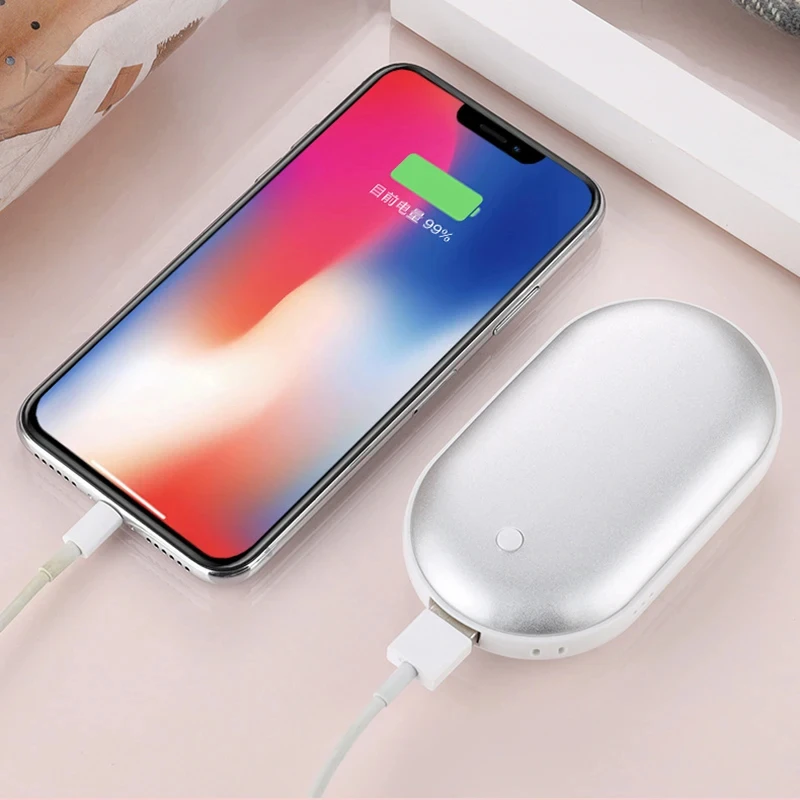 Мини-Электрический USB Портативный перезаряжаемый карманный грелка для рук с Power Bank зимнего дома